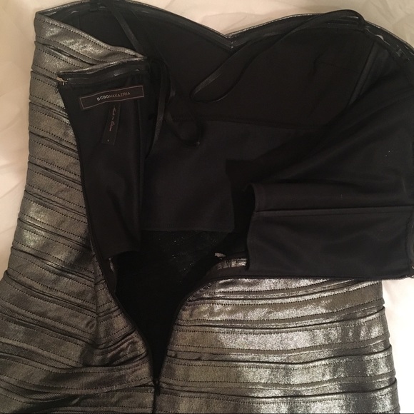 BCBG Gunmetal Bandage Dress - Picture 8 of 8